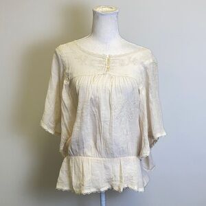 Chic Cream Blouse for Women